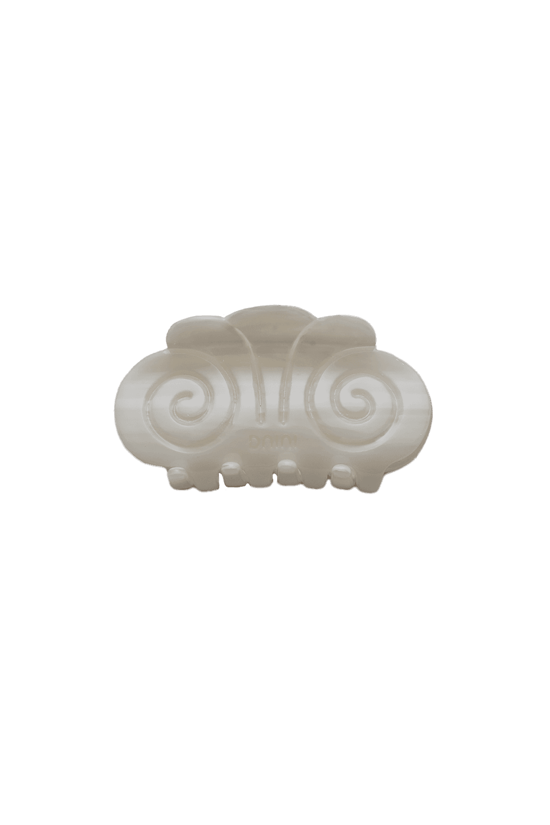 Spiral claw clip S(Shell white)