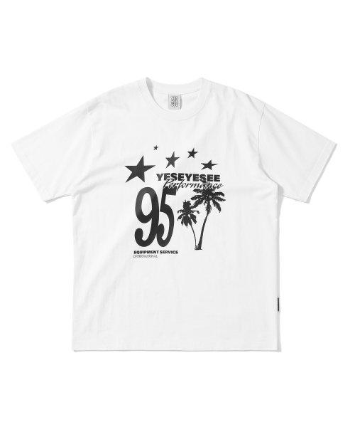 Palm Tree Tee White