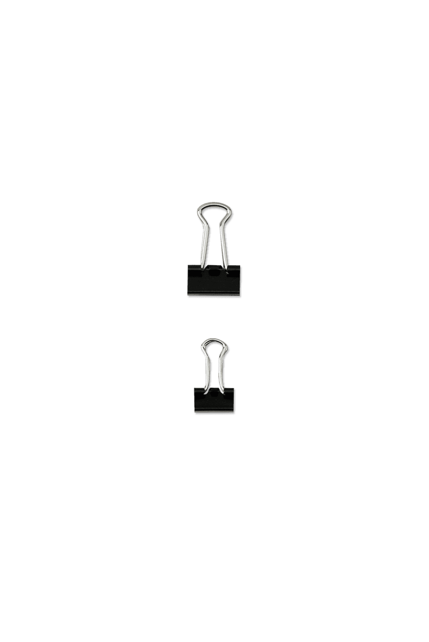 미니 바인더 클립  Binder Clip 10pcs - Black