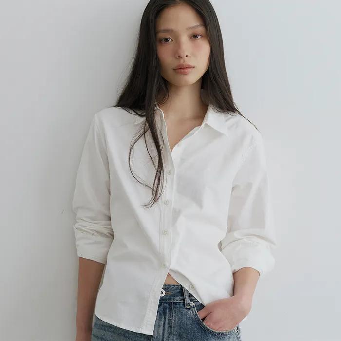 [5차/예약배송] Standard oxford washed shirt (ivory)