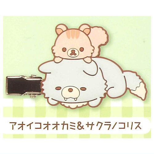 【楽天市場】リラックマ チャイロイコグマのお友達 前髪クリップ [4.アオイコオオカミ＆サクラノコリス]【ネコポス配送対応】【C】：トイサンタ楽天市場店