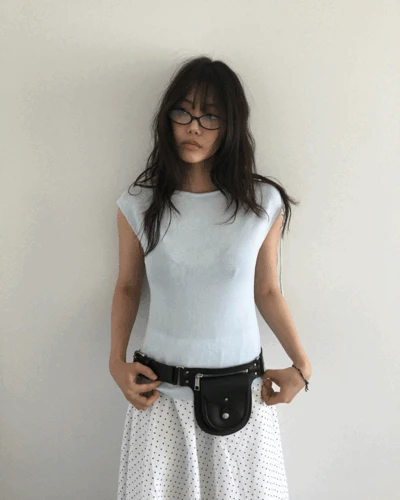 원숄더 셔링 티셔츠 (4color)