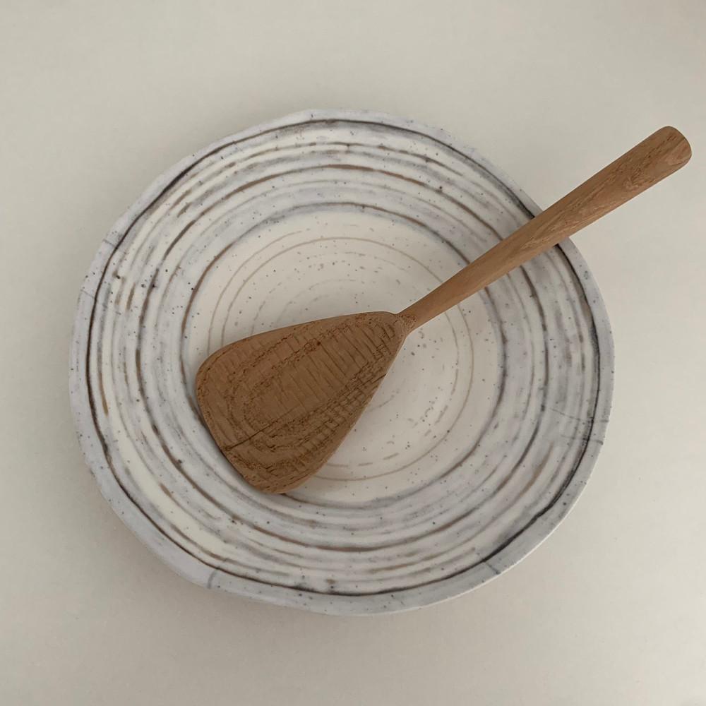 오소보 autumn line dish 원형접시 플레이팅 멜라민접시 집들이선물