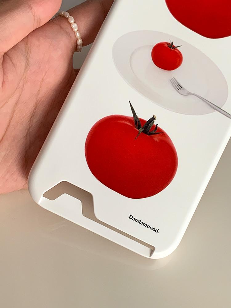 토마토 무광 하드 아이폰 카드수납 케이스