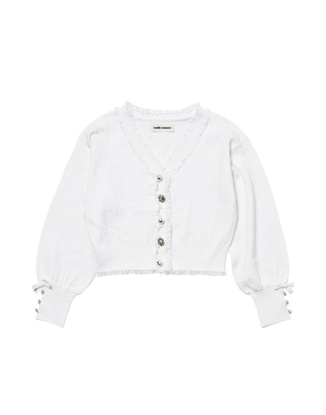 PIUM ハートボタンリボンベルトシャギーコート - 위시버킷