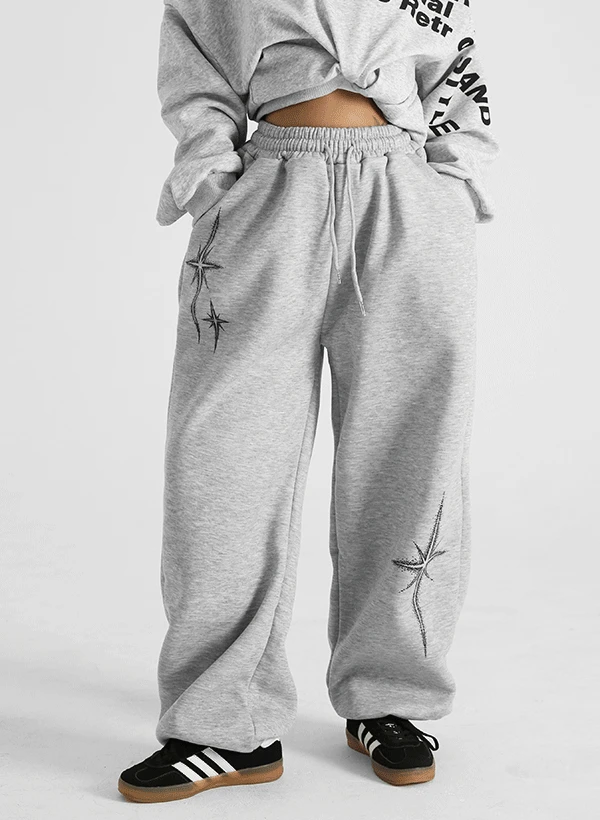 뉴기모 슈팅스타 스트링 와이드 팬츠