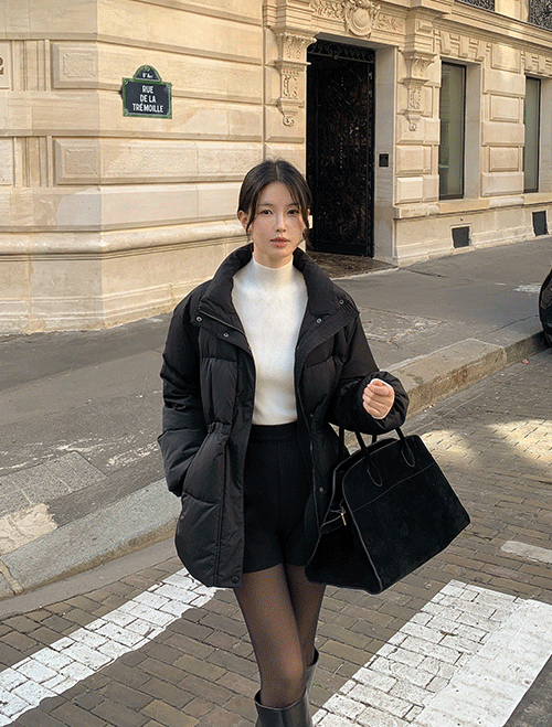 베니토 [시험성적서첨부/브랜드공장제작/단독개발원단/핏컨트롤패딩/후회없는선택][made] 프리미엄 라투르 웜 스트링 패딩 (겨울/신상/데일리/데일리룩/출근룩/데이트룩/스트링패딩/패딩/프리미엄)