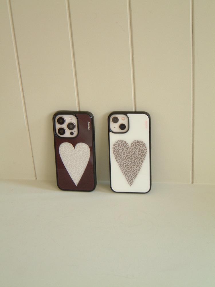 heart case (leopard  ver.)