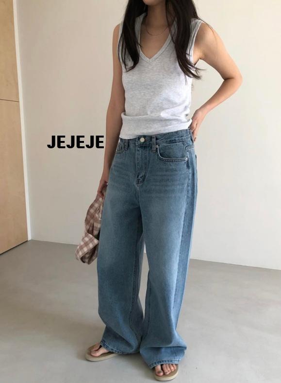 제이제이스토어 브이넥 민소매 페이보릿 나스 나시 3color