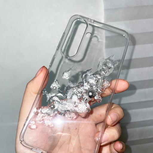 뉘앙스ver1) 심플한 실버 포인트 폰케이스🖤✨