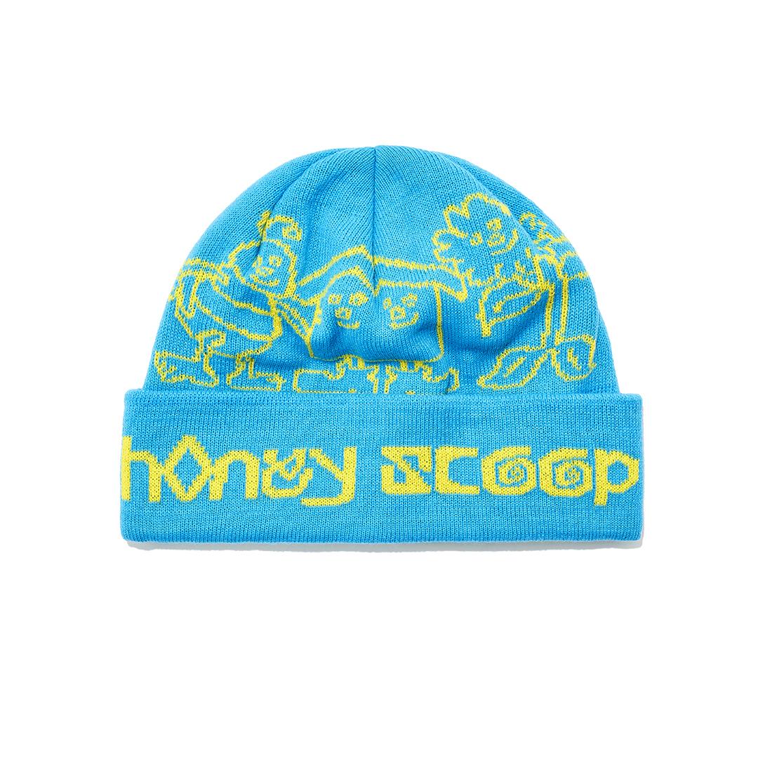 BHF LOGO CUFF BEANIE BLUE