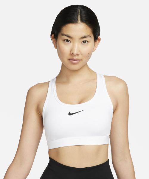 스우시 미디엄 서포트 패드 스포츠 브라 W - 화이트:스톤 모브:블랙 / DX6822-100