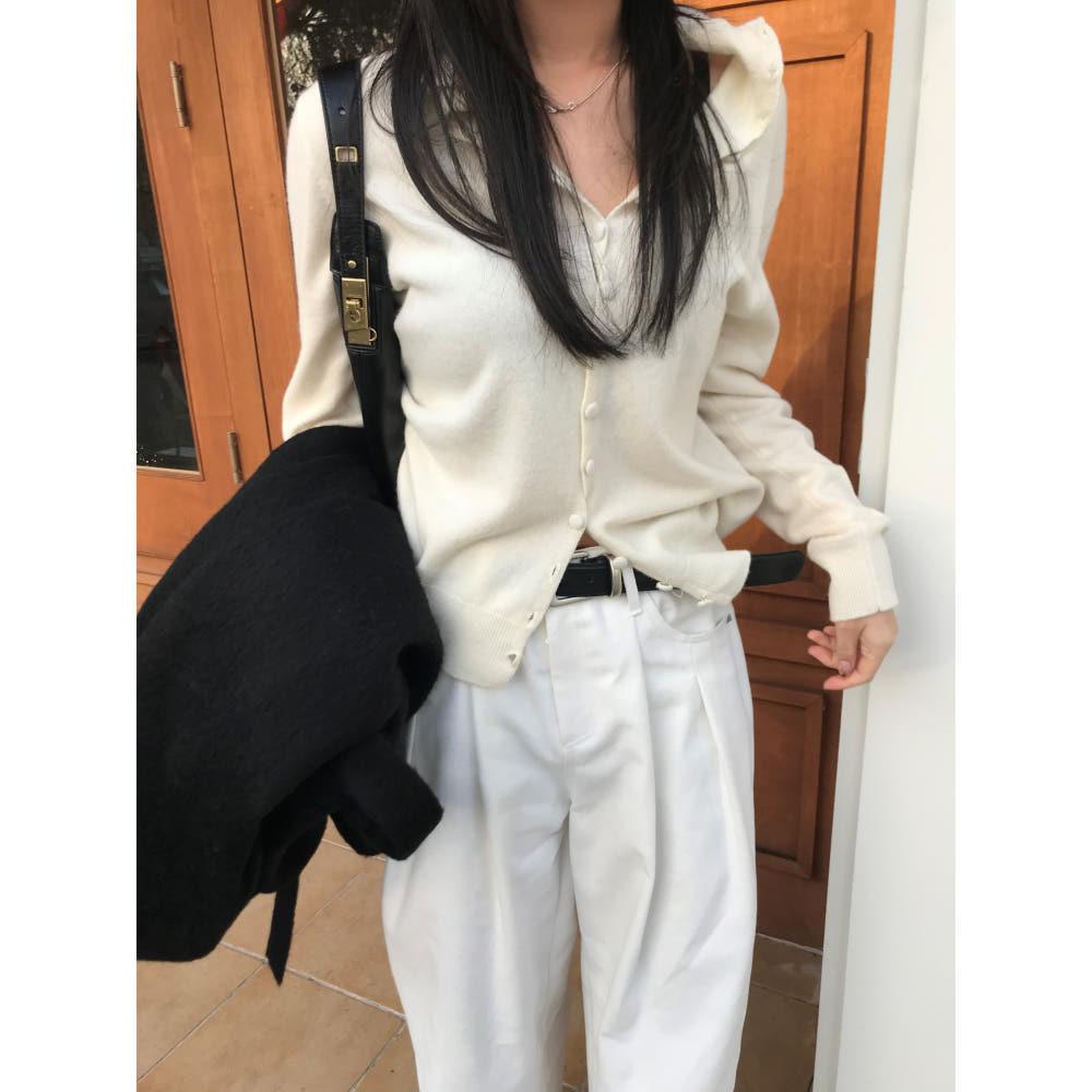 Bean button cardigan (2color) 빈버튼가디건