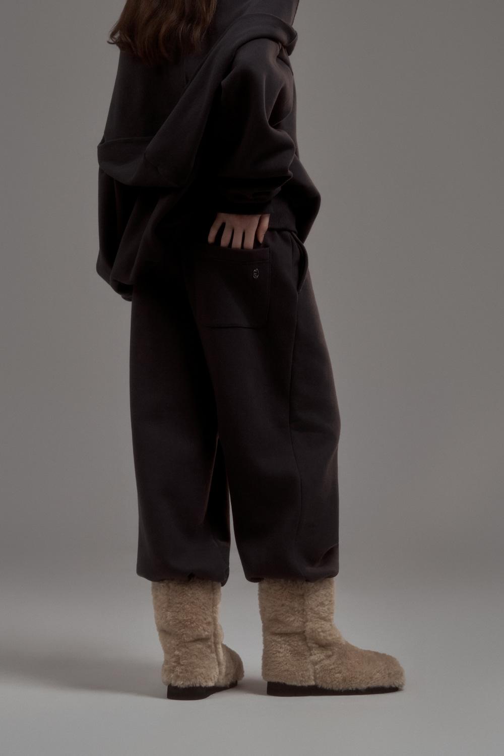 Dew Folded Sweat Pants - Grey