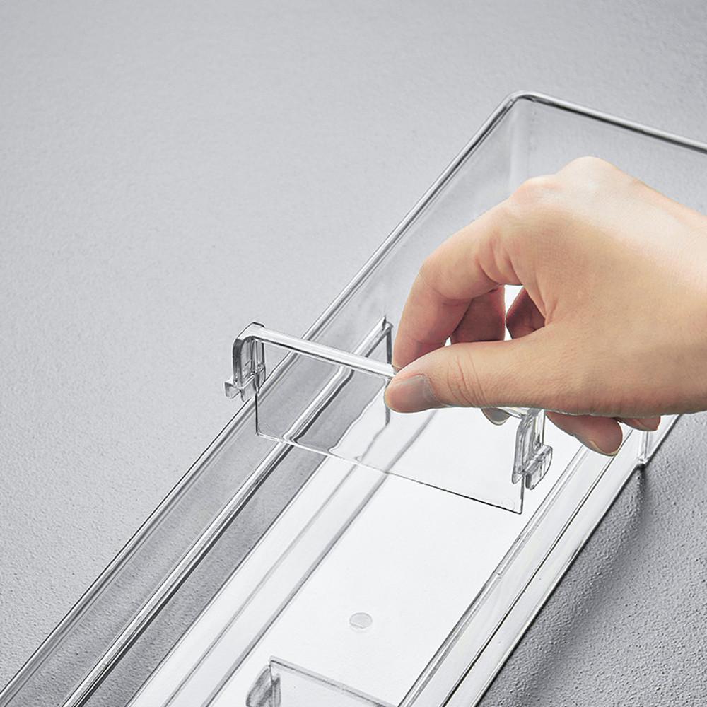 수저 정리함 주방 싱크대 서랍 커트러리 조리도구 칸막이 정리 트레이 중형 슬립