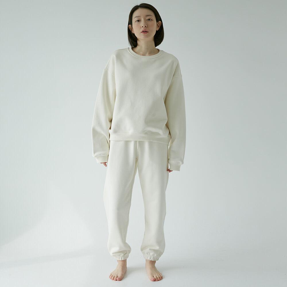 친환경 천연염색 SWEAT SET-UP THOREAU & PATERSON_ CREAM