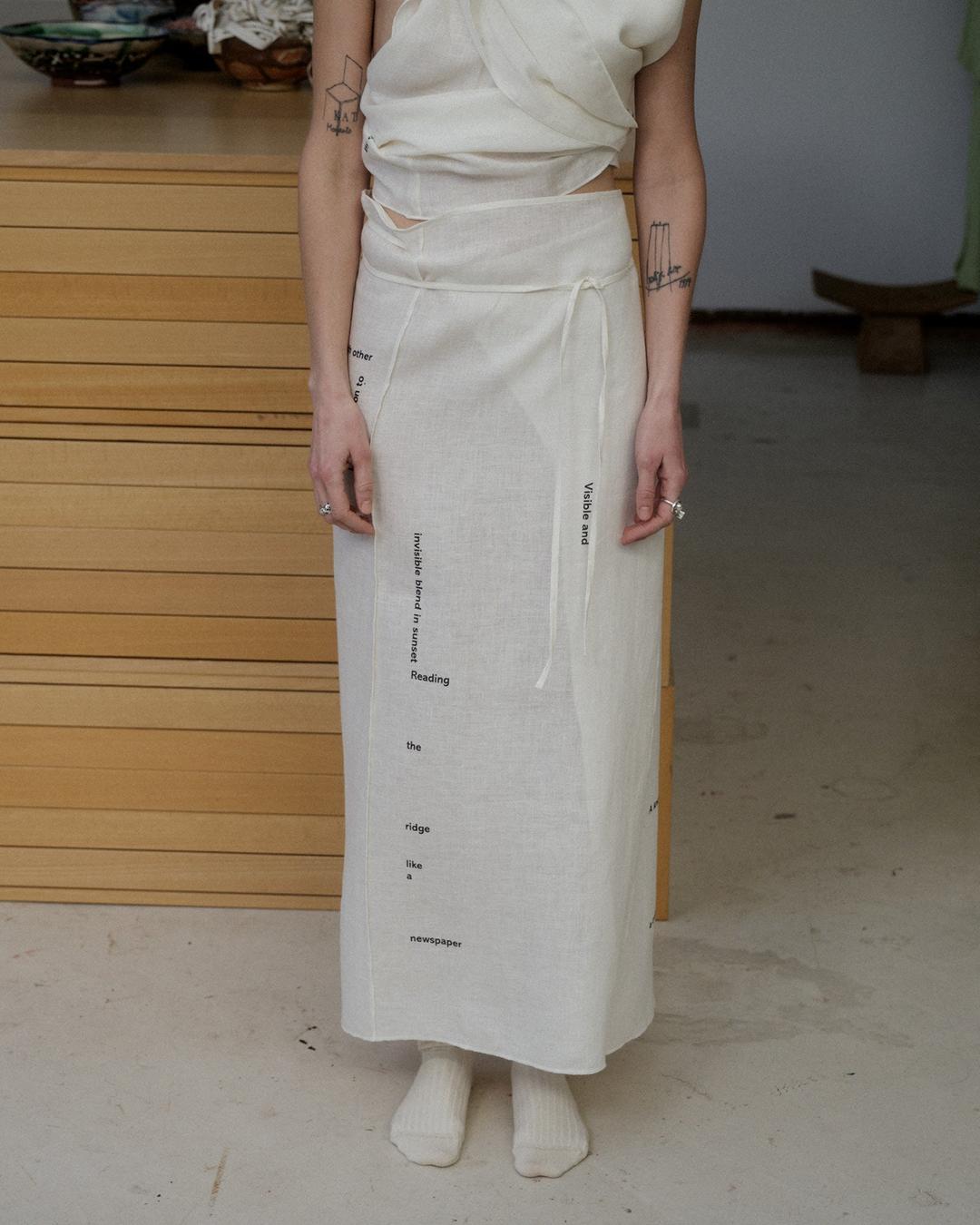 Wrap Page Skirt - UNDYED / XS