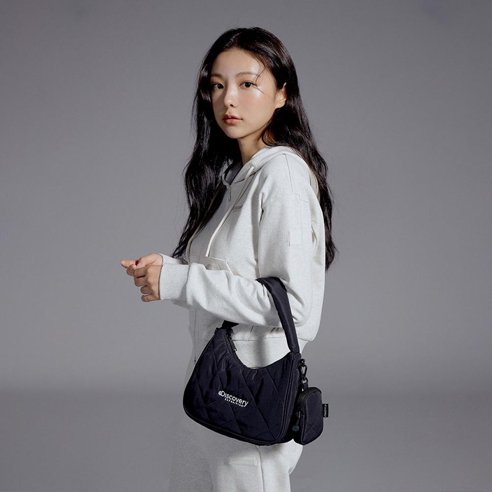 멜로즈 퀼팅 호보백 (BLACK)