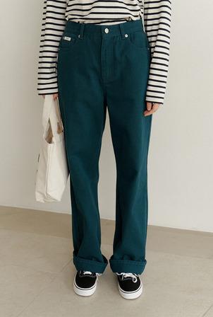 A COTTON TWILL PANTS_BLUE