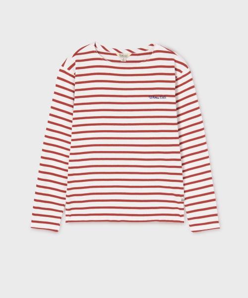 Boat Neck Stripe T-shirt / WHLSG2321F