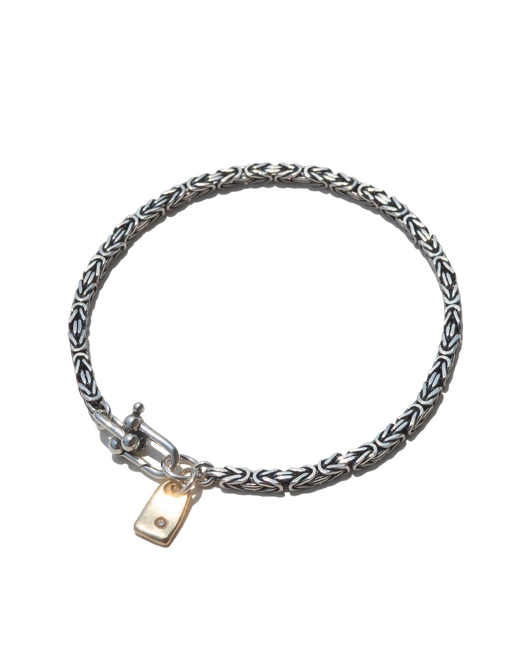 dia 14k initial bracelet/choker