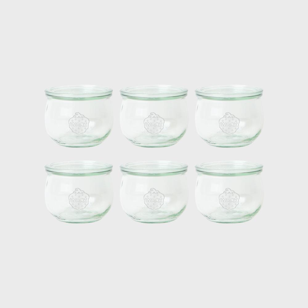 [WECK] 튤립 744(580ml) 6개 세트