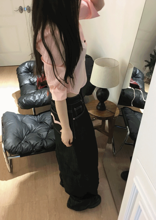 coise cropped shirt (4color)