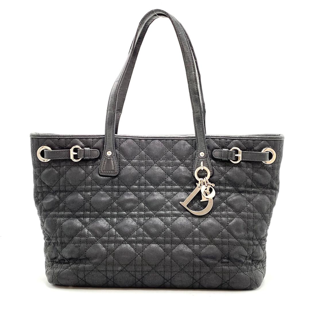 ディオール パナレア ハンド トートバッグ カナージュ 黒 FW123