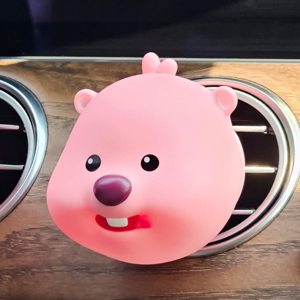 벨르아망 귀여운 잔망루피 캐릭터 빅페이스 차량용 방향제 옵션 군침루피 블랙체리