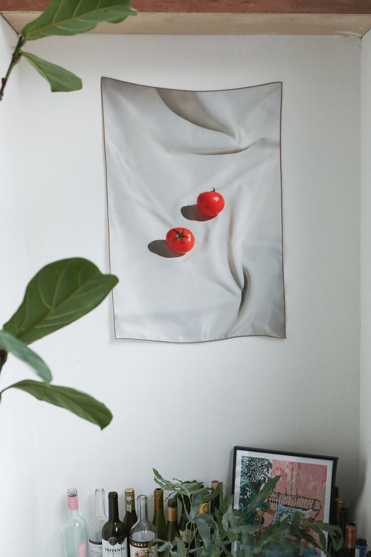 [NOTHING PLAIN] fabric poster _ tomato / home party