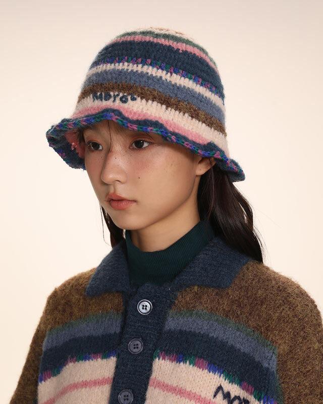 MROMRO 컬러 스트라이프 버킷햇 (2 컬러)