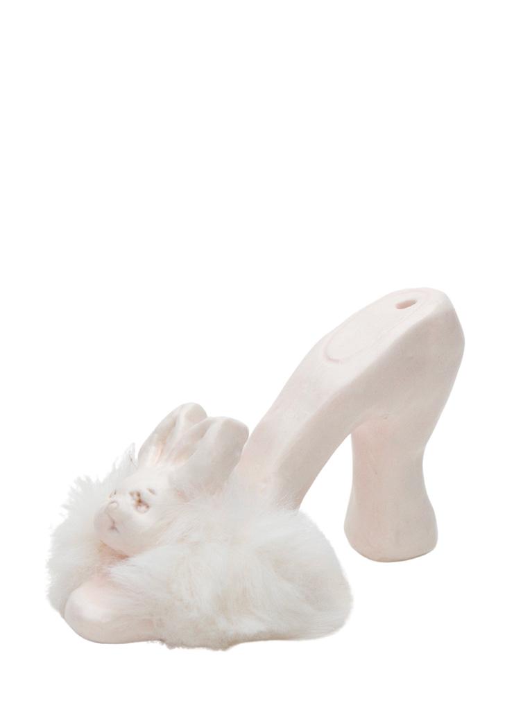 Baby Pink Rabbit Fur Sandle