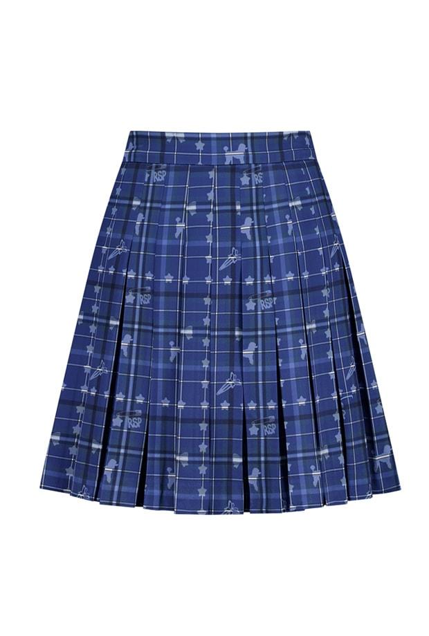blue rsp check skirt-RASPBERRYPIE