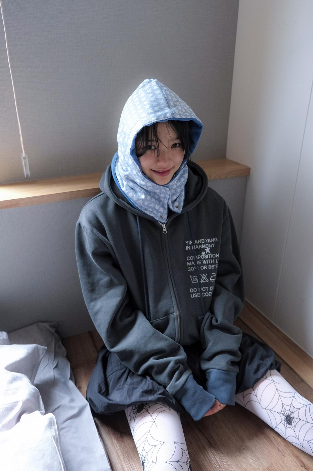 Star baraclava, blue