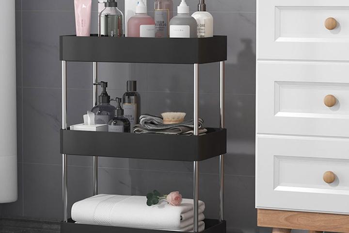 모던 무빙 트롤리 슬림 수납선반 3단, 3단슬림