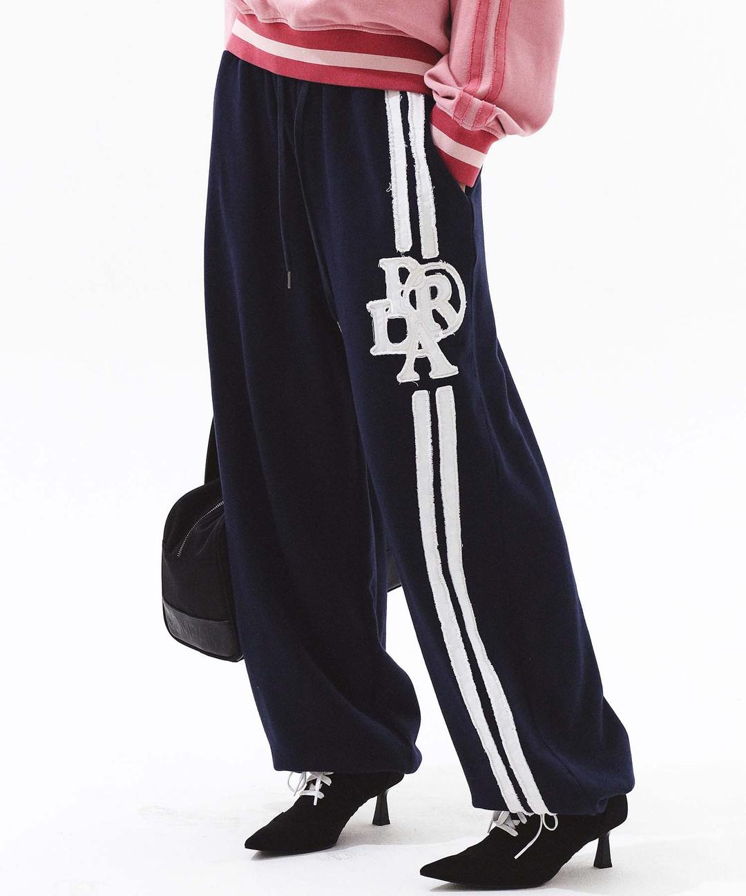 PRDA TWILL CUT-OFF JOGGER PANTS NAVY