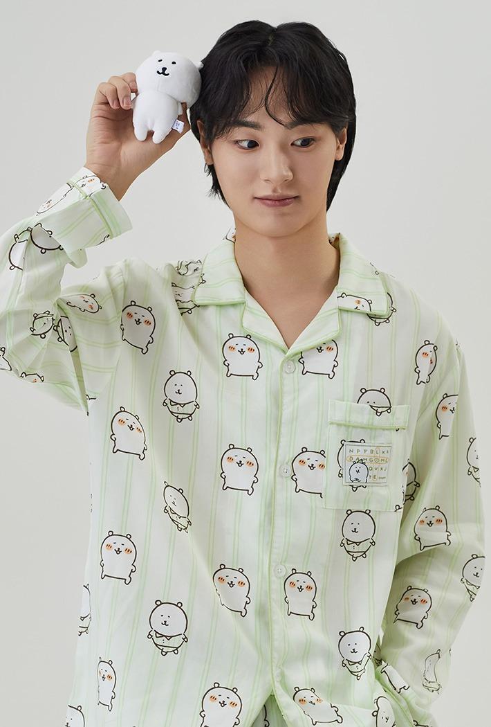[담곰이] 나는 귀엽담곰 긴팔 파자마(LIGHT GREEN)_SPPPF23U03