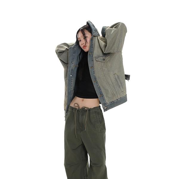 drawstring 100 cotton parachute pants