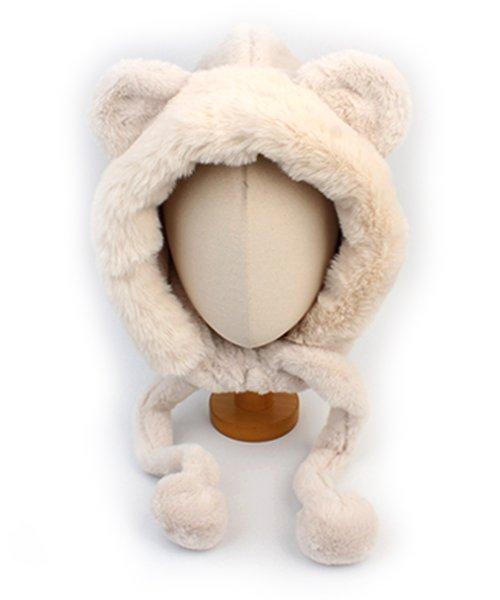 Bear Fur Ivory Balaclava 바라클라바