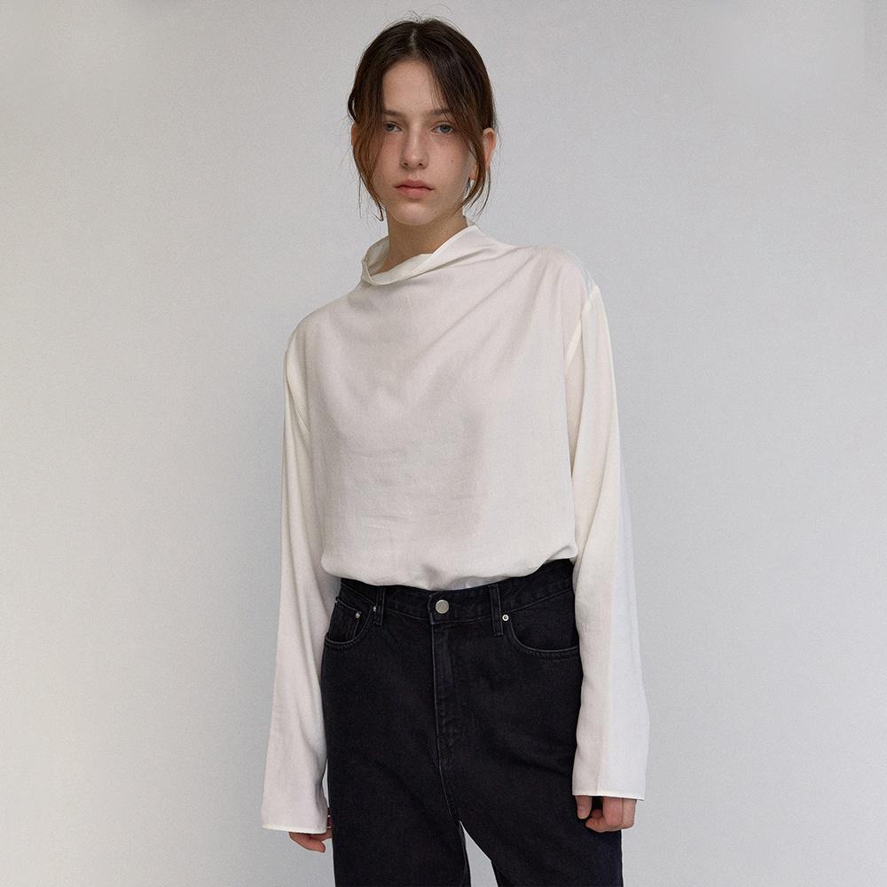 high neck blouse (ivory)3차