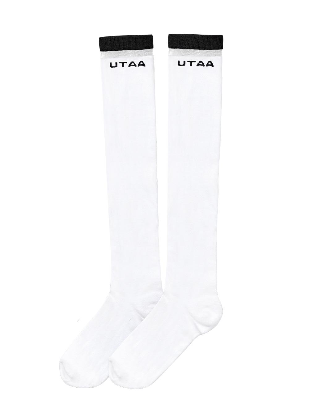 UTAA Passenger Knee Socks : White (UB0GSF102WH)