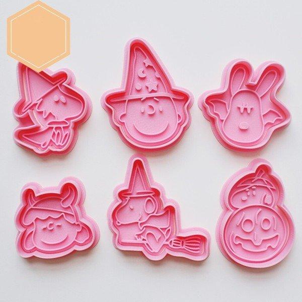 할로윈 쿠키커터 스누피 캐릭터 6종 할로윈 쿠키틀