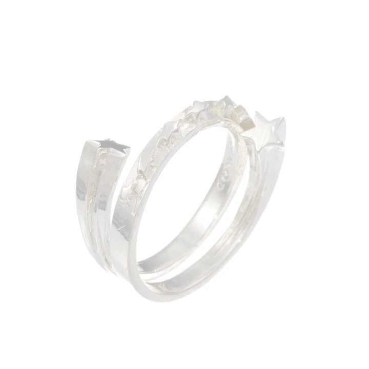 STAR LOPE RING SILVER