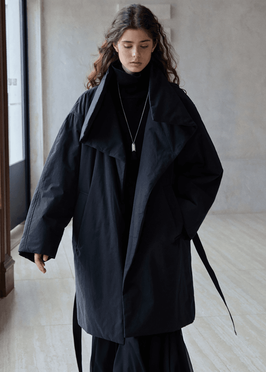 클라레 코쿤 하프 오버 코트