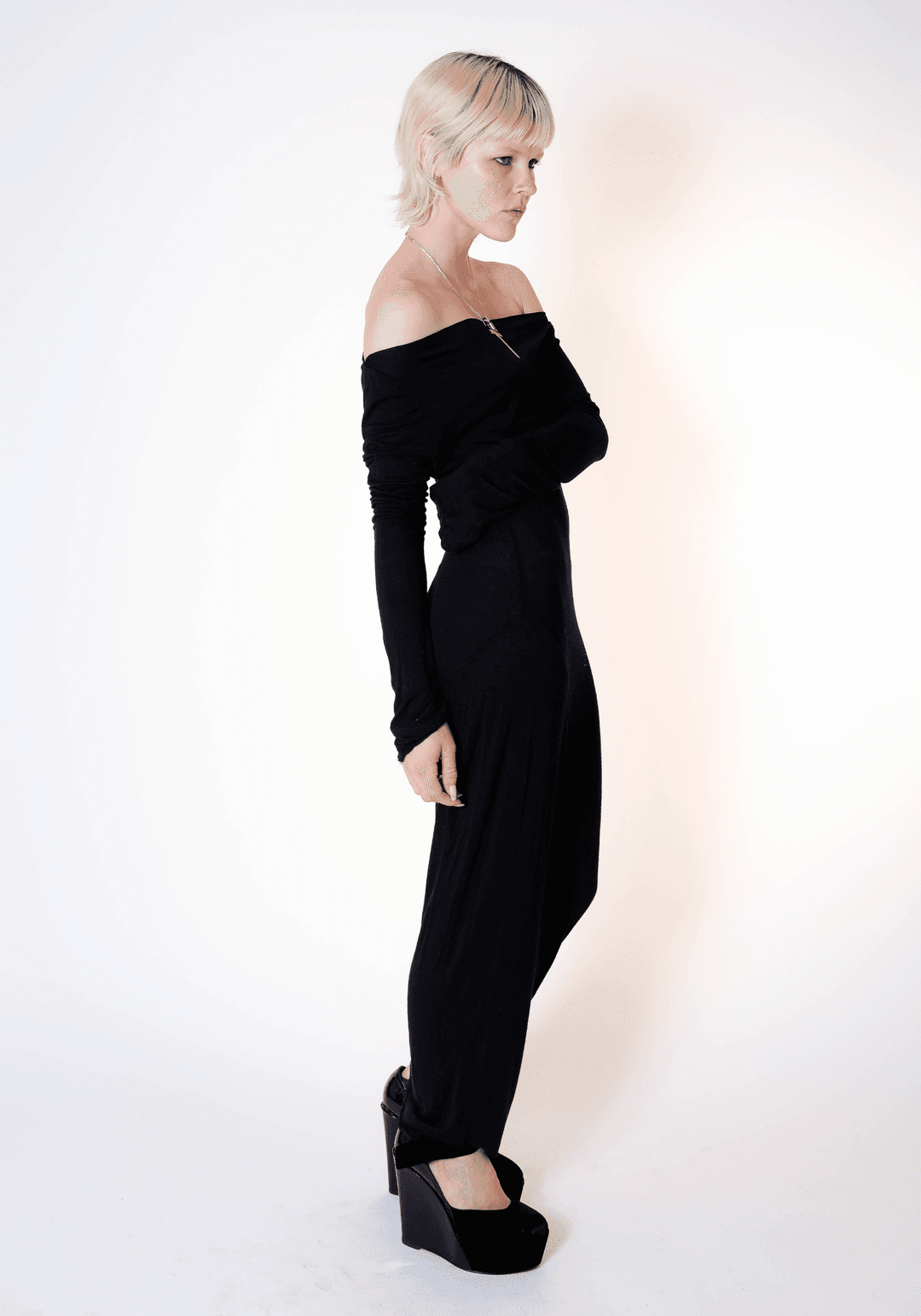 Demeter Long Sleeve Dress in Midnight - XS
