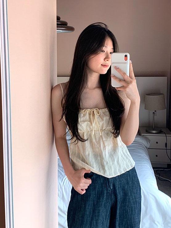 [reopen]  morning sleeveless - 2colors