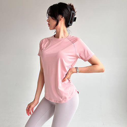 더클립 🚀당일발송/컬러추가 [필라테스/요가복] 리리 루즈핏 기능성 반팔 티셔츠, 운동복 필라테스복, 트레이닝복 운동복, 짐웨어, 헬스복 에슬레져룩