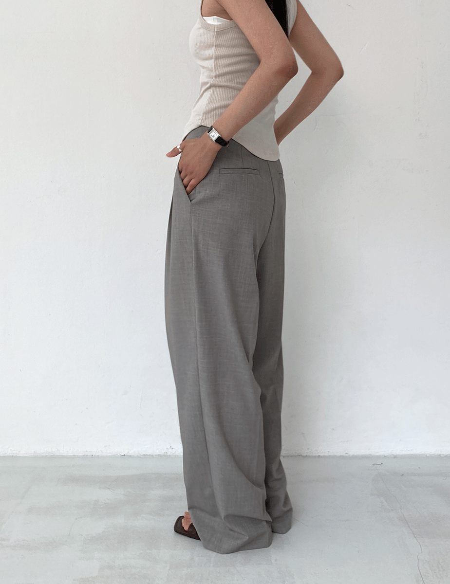 our clean fit slacks (2color)
