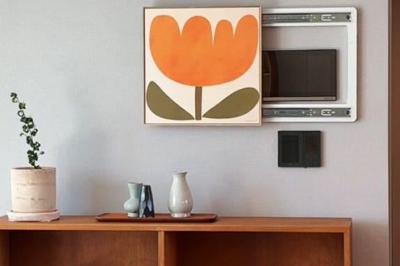 슬라이드 프레임 액자 인터폰 월패드 두꺼비집 스위치 버튼 콘센트 이동식 가리개