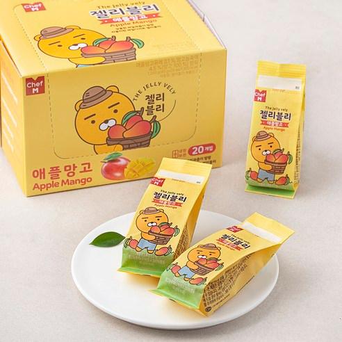 쉐프엠 젤리블리 애플망고 20p, 1.2kg, 1개 - 곤약/냉장젤리 | 쿠팡